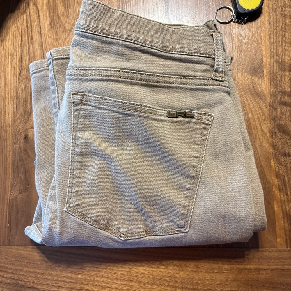Women Lauren Jeans Co Ralph Lauren Classic Straight Khaki Size 8